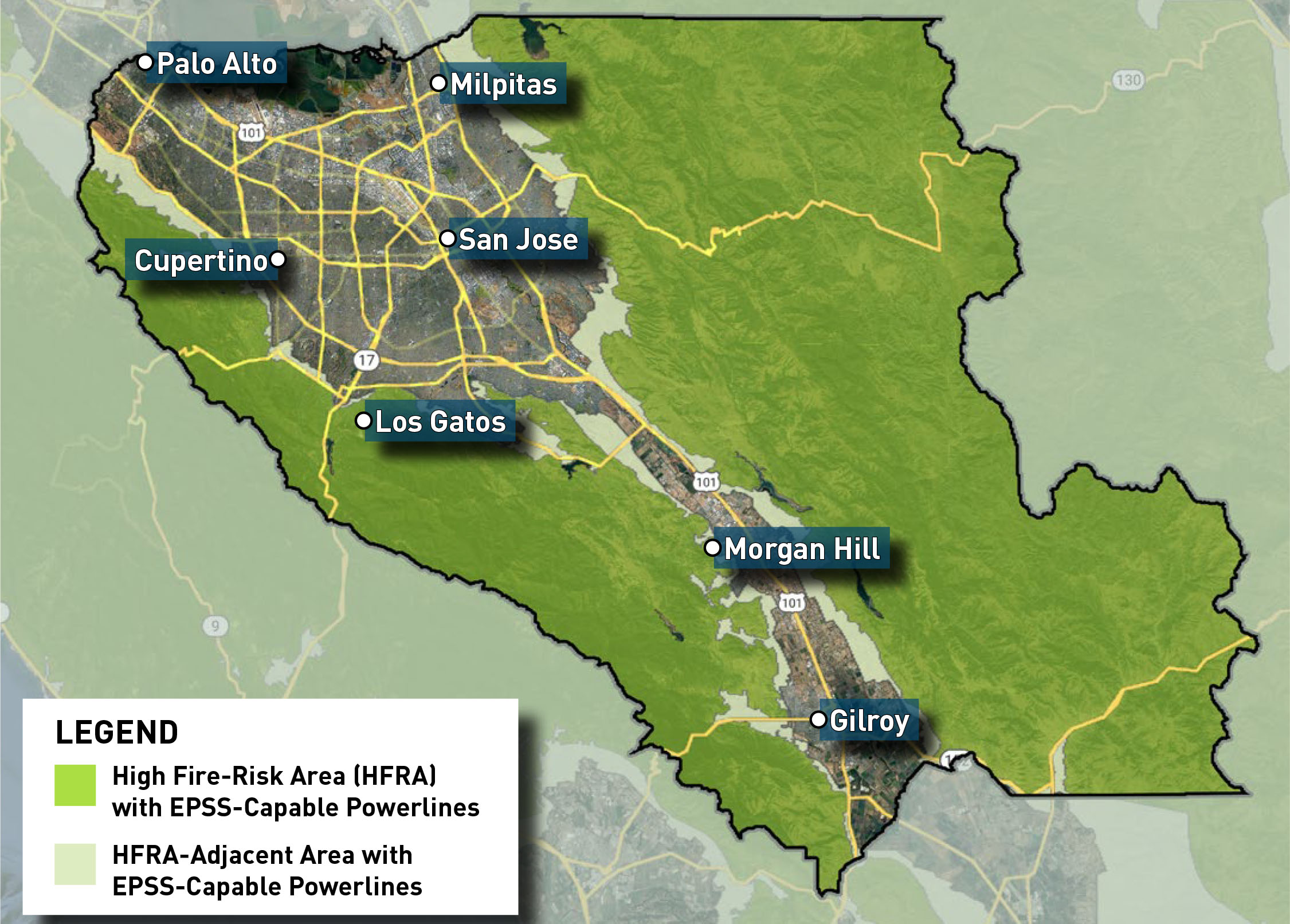 Image of Santa Clara County EPSS Map